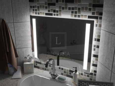 Зеркало с подсветкой для ванной комнаты Мессина 160х80 см
