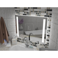 Зеркало с подсветкой для ванной комнаты Мессина 120х80 см
