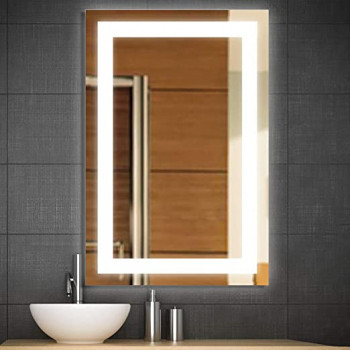 Зеркало в ванную с подсветкой Аделина 40х70 см (400х700 мм)